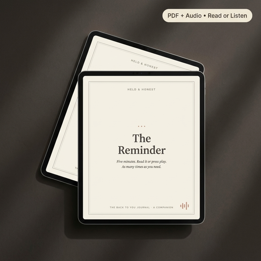 Back to You Companions (3/3)  Guided Start + The 3am Pages + The Reminder