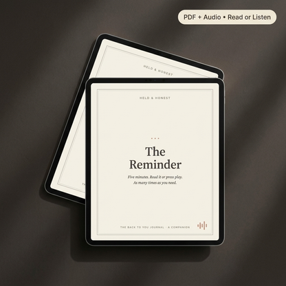 Back to You Companions (3/3)  Guided Start + The 3am Pages + The Reminder